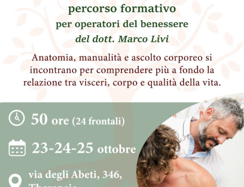 Approccio viscerale per gli Operatori del benessere: torna il percorso con il Dott. Marco Livi